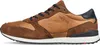 A side view of a brown leather sneaker. Produktbild-Vorschau