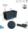 Prosperplast Furu Collection Blumentopf, Silber, Produktbild-Vorschau 3