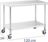 Expondo Royal Catering Tavolo in acciaio inox con rotelle - Anteprima dell’immagine prodotto 5