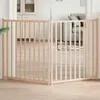 vidaXL 2 ks Skladacia brána pre psov 160 cm z masívneho Náhľad obrázku produktu 2