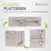 Juskys Sofa Coredo - Beige, moderne Couch aus Cord mit Produktbild-Vorschau 3