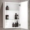 Planetmöbel Spiegelschrank 50 cm Weiß – Eleganter Produktbild-Vorschau 4