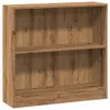 vidaXL Artisan dubová knihovna 80x24x76cm materiál na bázi Náhled obrázku produktu 1