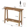 Table console, table d'entrée de 100 cm, table basse à 2 Voir les images du produit 9
