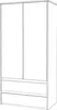 STIV Möbel | Kleiderschrank Weiß Matt 90x50x180 cm | 2 Produktbild-Vorschau 9