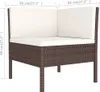 12-tlg. Garten-Lounge-Set mit Auflagen Poly Rattan Braun Produktbild-Vorschau 9
