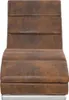 vidaXL Chaise Longue Brown Suede Look Náhled obrázku produktu 5