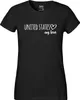 Huuraa Damen T-Shirt United States my love XL Black Bio Produktbild-Vorschau 2