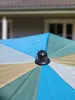 Sonnenschirm Strandschirm Schirm UV Schutz Fransen BLAU Produktbild-Vorschau 6