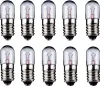 10er Set WireThinX Röhrenlampe 2 W, 6,3 V - Sockel E10 Produktbild-Vorschau 1