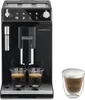 A black DeLonghi Autentica coffee machine with two cups of espresso and a separate cup of cappuccino. Anteprima dell’immagine prodotto