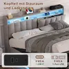 Łóżko tapicerowane INONEFT, 140x200 cm, z podnoszanym Podgląd zdjęcia produktu 6