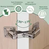 4x 170° Möbelscharnier mit Soft-Close & 36 Schrauben – Produktbild-Vorschau 4