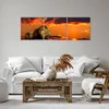 Bild auf Leinwand - Leinwandbild - Löwe Sonne Landschaft - Produktbild-Vorschau 6