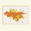 Dinosaurier Bilder 4er Set DIN A4 Kinderzimmer Wandbilder Produktbild-Vorschau 4