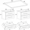 RODAN | Mobile da bagno 160 cm - Cashmere - Pensile - con 4 Anteprima dell’immagine prodotto 7