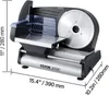 A commercial slicer with dimensions indicated. Náhled obrázku produktu