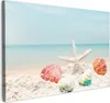 MuchoWow® - Leinwandbilder - Strand - Seesterne - Muscheln Produktbild-Vorschau 1