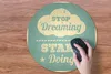 MuchoWow® Mauspad Mousepad Zitate - 'Hör auf zu träumen, Produktbild-Vorschau 3