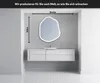Unregelmäßiger asymmetrischer Spiegel mit LED Beleuchtung Produktbild-Vorschau 2