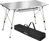 Table pliante en aluminium Bastian, réglable en hauteur - Voir les images du produit 1