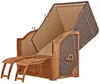 Strandkorb-Set - bene living - Schaalsee Teak - PE grau - Produktbild-Vorschau 6