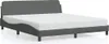 vidaXL Rám postele "Dover" tmavě šedý 180x200 cm látka Náhled obrázku produktu 1