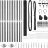 vidaXL Zaunpfosten, Grau, passend für Zaunfeld 250 x 150 Produktbild-Vorschau 5