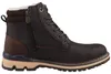 Auf dem Bild ist ein brauner Stiefel zu sehen der aus Leder gefertigt ist. Der Stiefel wird von der rechten Seite gezeigt und steht auf einem hellen Hintergrund. Produktbild-Vorschau