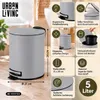 Urban Living Treteimer Toulon - betongrau - 5L - Metall Produktbild-Vorschau 6
