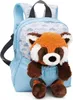 Nici Rucksack blau mit Plüschtier roter Panda 25 cm Produktbild-Vorschau 1