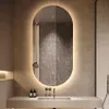 Specchio da bagno a LED ovale 50x100cm retroilluminato Anteprima dell’immagine prodotto 1
