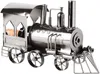 BRUBAKER portabottiglie locomotiva scultura in metallo Anteprima dell’immagine prodotto 2
