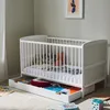 Babybett Kinderbett 70x140 cm mit Schublade Umbaubares Produktbild-Vorschau 4