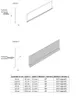 Diagrams and a table illustrating two variants of a product with dimensions and angles. Produktbild-Vorschau