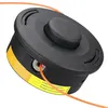 A close-up product shot of a trimmer head with orange string. Produktbild-Vorschau