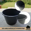 5 seaux de mortier BigDean, 90 litres, noirs, en plastique, Voir les images du produit 6