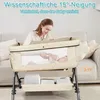 2 in1 Beistellbett Baby,Babybetten Reisebett Babybett Produktbild-Vorschau 4