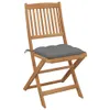 The Living Store Klappbare Gartenstühle 8 Stk. mit Kissen Produktbild-Vorschau 3