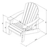 AXI Carmen Sedia Adirondack, Sedia da Giardino in Legno, Anteprima dell’immagine prodotto 4