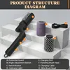 Brosse à barbecue électrique rotative à angle réglable, Voir les images du produit 8