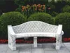 Casa Padrino Barock Beton Gartenbank Grau 196 cm - Barock Produktbild-Vorschau 1