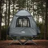 SoBuy OGS32-II-L-HG Feldbett mit Zelt 2 Personen 4in1 Zelt Produktbild-Vorschau 2