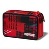 A red pencil case with a black and white graphic design, featuring the brand logo. Anteprima dell’immagine prodotto