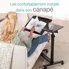 ELONEO table de lit mobile sur roulettes, table haute Voir les images du produit 8