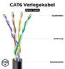 deleyCON 30m CAT6 Outdoor Verlegekabel Netzwerkkabel 1000 Produktbild-Vorschau 2