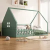 Hausbett mit Lattenrost, Rausfallschutz und Zaun, 140x200 Produktbild-Vorschau 3
