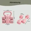 Caryota 2-in-1 Kettlebell und Hantel Set Rosa 5,5 kg Produktbild-Vorschau 5