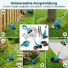 Tagliabordi decespugliatore a batteria con 2 batterie e 4 Anteprima dell’immagine prodotto 4