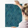 10m VLIES TAPETE Rolle Geometrisches Aquarell Muster Produktbild-Vorschau 4